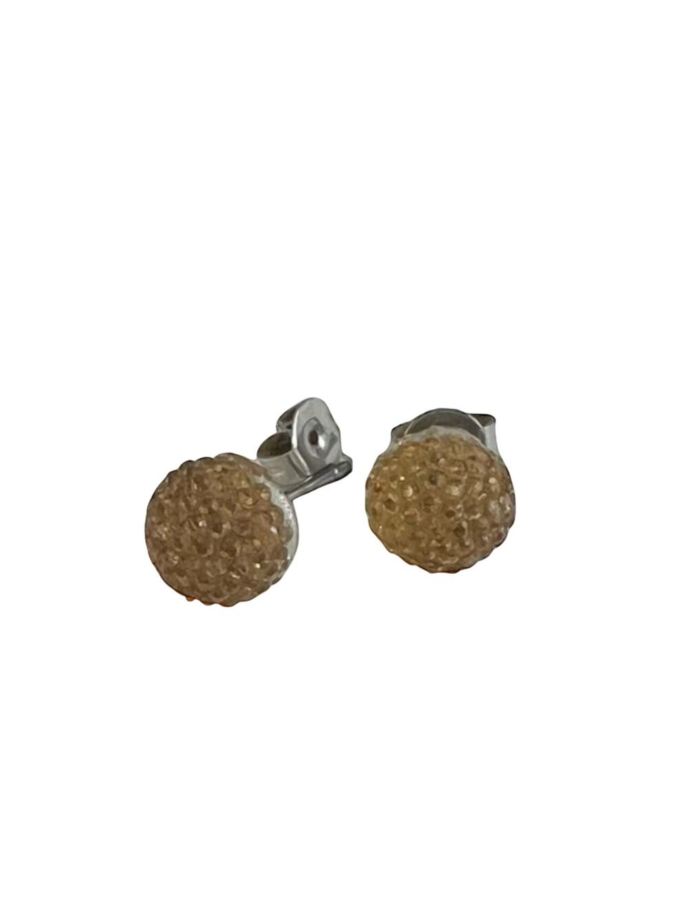Plastic Divided Ball Earrings
